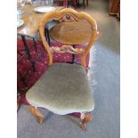 A pair of dining chairs