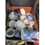 A quantity of 19th Century and later tea cups, jugs,