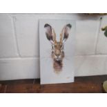 RYAN: An Acrylic on board of a hare, signed lower right,