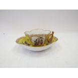 An Augustus Rex cabinet cup and saucer,