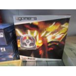 A boxed TurboRacer gaming steering wheel and pedals