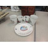 A small selection of Wedgwood "Peter Rabbit" nursery wares (5)