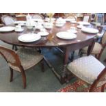 An 18th Century red walnut gate-leg table,