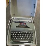 An Olympia typewriter,