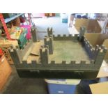 A model fortress together with a collection of lead soldiers