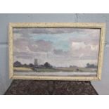 An oil on board, possibly North Norfolk, signed to reverse,