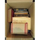 Two boxes of mainly literature including Wilkie Collins, Rider Haggard, Marie Corelli,