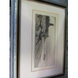 REGINALD GREEN (1884-1971): An etching "Cromer Evening", 12cm x 24.