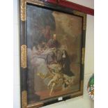 A 17th Century religious oil on canvas, 75cm x 51cm,