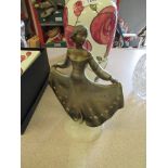 A spelter Art Deco figure ANR Austria.