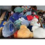 A box of Ty Beanie Babies