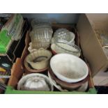 A collection of bygone jelly moulds
