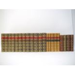 Thackeray's Works, 12 volumes, half calf gilt bindings, spines gilt in compartments,