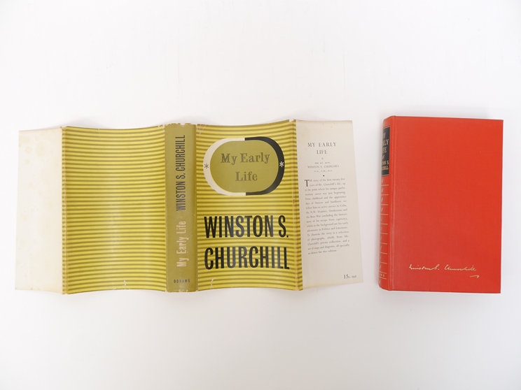 Winston Spencer Churchill: 'My Early Life, A Roving Commission', Odhams Press postwar reprint, - Image 4 of 6