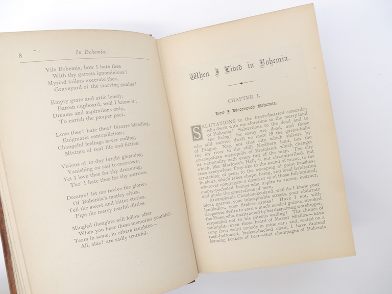 Fergus Hume: 'When I Lived in Bohemia', Bristol, Arrowsmith, [1892], 1st edition, 1st issue, - Image 7 of 10