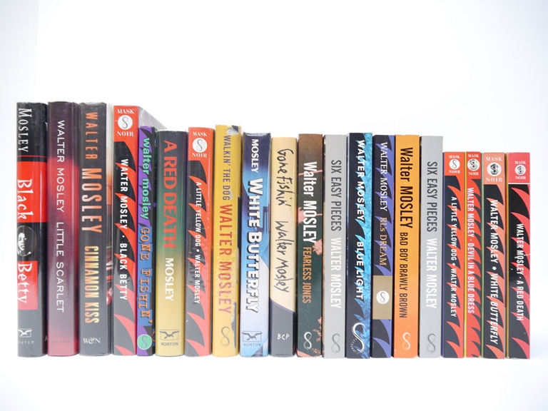 Walter Mosley, twenty titles, of which sixteen signed,