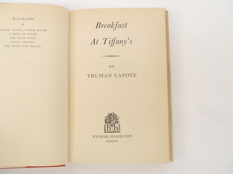 Truman Capote: 'Breakfast at Tiffany's', London, Hamish Hamilton, 1958, 1st UK edition, - Image 4 of 7