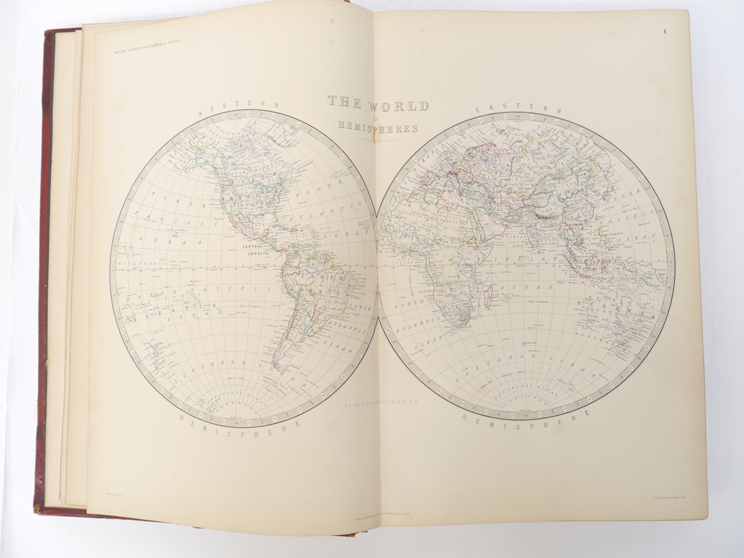 Alexander Keith Johnston: 'The Royal Atlas of Modern Geography', Edinburgh & London, 1872, - Image 3 of 11