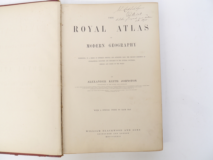 Alexander Keith Johnston: 'The Royal Atlas of Modern Geography', Edinburgh & London, 1872, - Image 2 of 11