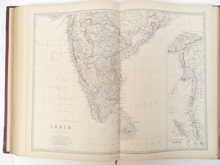 Alexander Keith Johnston: 'The Royal Atlas of Modern Geography', Edinburgh & London, 1872, - Image 8 of 11