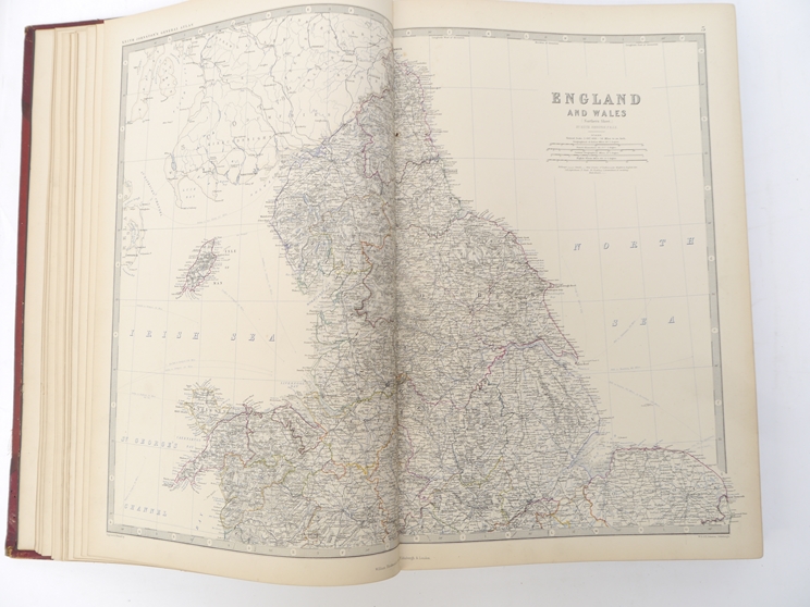 Alexander Keith Johnston: 'The Royal Atlas of Modern Geography', Edinburgh & London, 1872, - Image 5 of 11