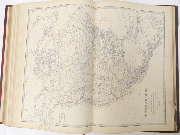 Alexander Keith Johnston: 'The Royal Atlas of Modern Geography', Edinburgh & London, 1872, - Image 11 of 11