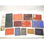 Fifteen assorted late 19th/early 20th Century view albums of Scotland, Lake District,