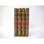 'Illustrations of Walter Scott', London, Charles Tilt, 1834, four bound volumes of engravings,