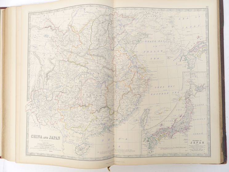 Alexander Keith Johnston: 'The Royal Atlas of Modern Geography', Edinburgh & London, 1872, - Image 9 of 11