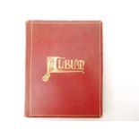 An Edwardian commonplace album, circa 60 pages of manuscript entries,