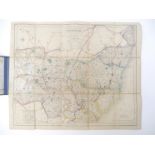 J & C Walker: 'Suffolk', engraved folding hand coloured map, published London, Longman, Rees & Co,