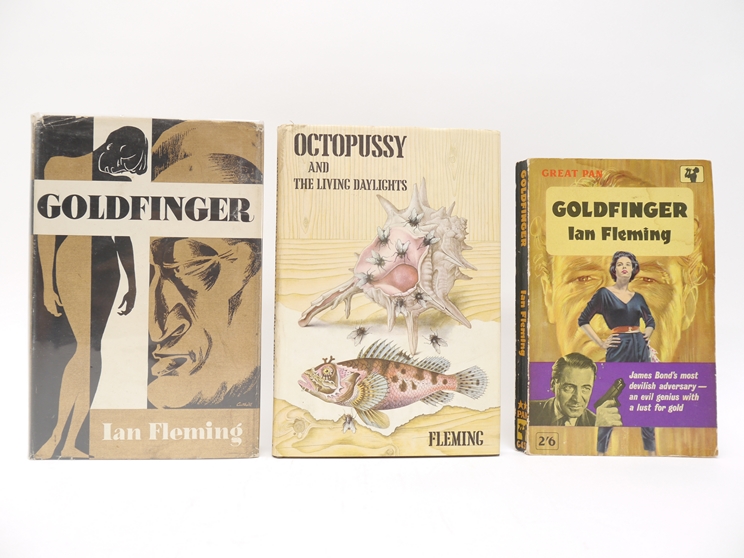 Ian Fleming, three titles: 'Octopussy and the Living Daylights,' London, Cape, 1966, 1st edition,