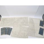 Ordnance Survey map of Norfolk, circa 1836-1838, eight separate engraved folding map sheets,