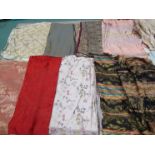 A good quantity of attractive 18th, 19th and early 20th Century silks, jacquard and damasks,