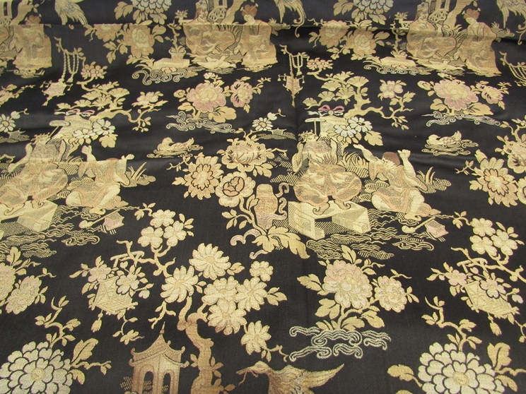 A number of 18th, 19th and early 20th Century silks, jacquard and damasks , various sized pieces. - Image 16 of 22