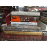 Six volumes on the artist Lucian Freud, including David Dawson "A Painter's Progress,