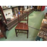 A circa 1820 East Anglian "Suffolk ball-back" elm and oak chair, 87.