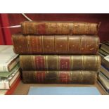 Samuel Johnson "A Dictionary of the English Language" 1833, 2 vols, half calf gilt,