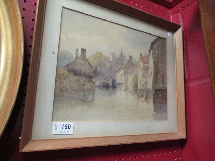 Two Victorian framed and glazed watercolours,