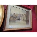 Two Victorian framed and glazed watercolours,