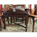 A George III revival mahogany butler's tray on stand,