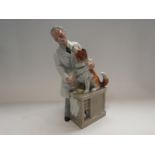 A Royal Doulton "Thanks Doc!" vet with collie dog,