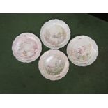 A set of four Royal Doulton Wind in the Willows plates