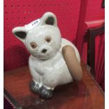 A Studio pottery cat figure,