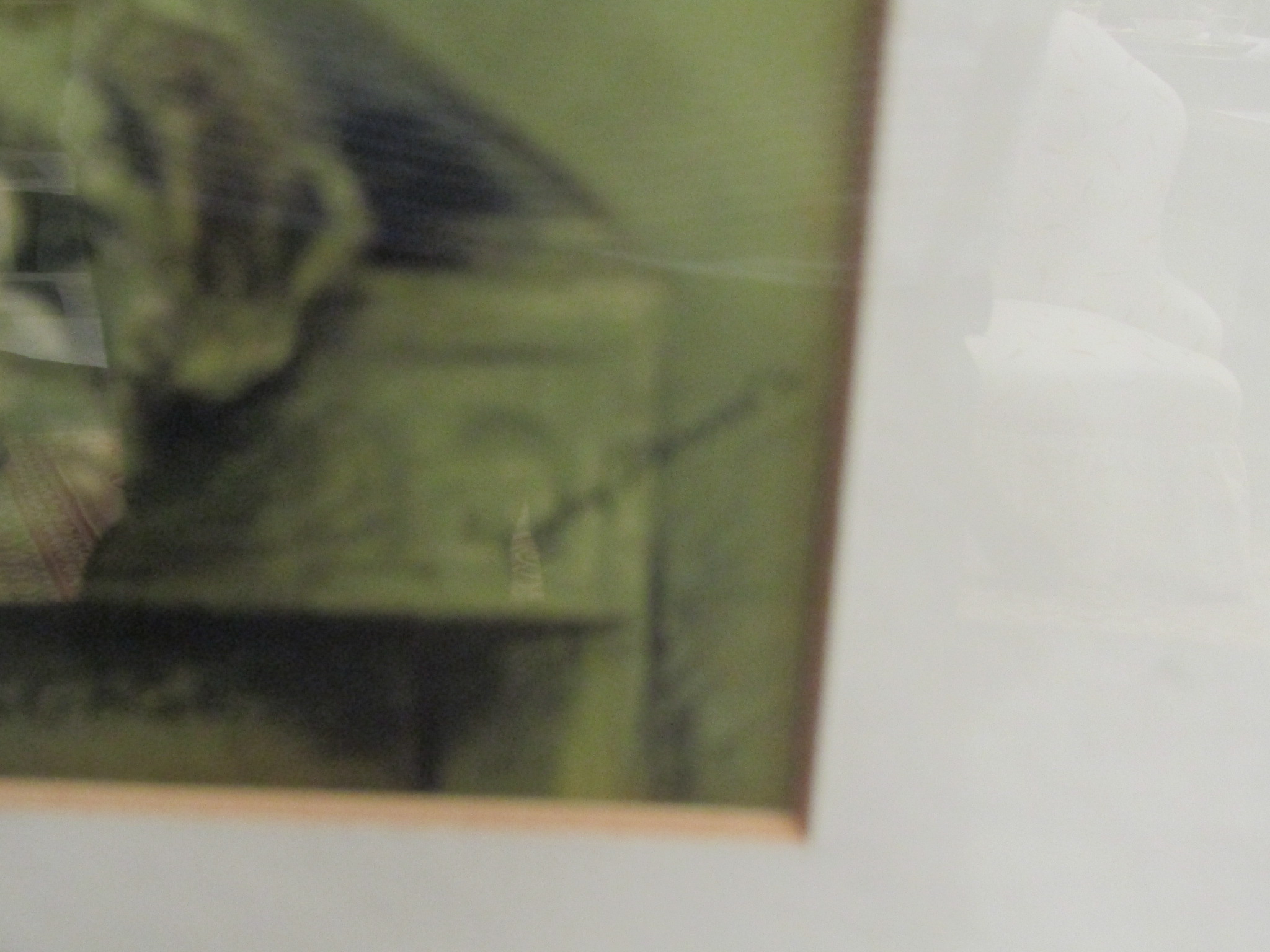 Lucy Dawson: A print of a terrier dog framed and glazed, - Image 3 of 3