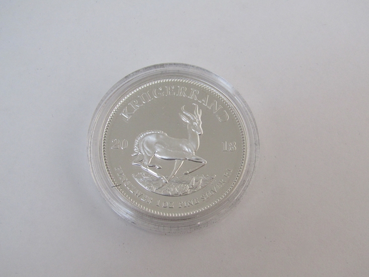 A 2018 1oz silver proof Krugerrand, South African Mint, cased and boxed, limited edition of 15, - Image 2 of 3