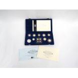 A Royal Mint UK Millennium silver collection with nine coins and Maundy set,