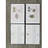 Four Westminster Mint Coin covers - 60th Anniversary of Her Majesty Coronation,