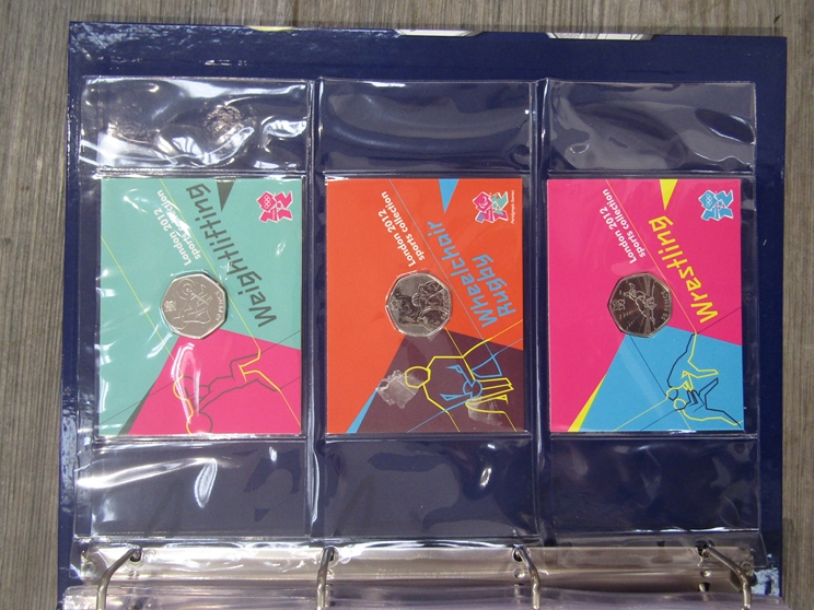 A London 2012 Sports Collection album of 50p coins - Image 9 of 9