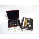 The Millionaires Collection coinage set of silver and silver gilt coins together with documentation